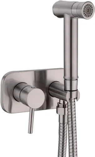 Miniatura 8 de TRUSTMI Juego de Rociador de Bidé Oculto de Agua Caliente y Fría para Baño, Rociador de Mano Shattaf, Accesorio de Inodoro de Agua Tibia, Oro Cromo