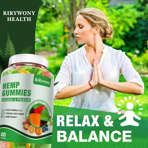 Miniatura 5 de 3 Packs Hemp Gummies for Sleep, Pain, Anxiety Relaxation and Peace, High Potency Edible Gummies Extra Strength Organic Hemp Oil Extract Vegan Bear