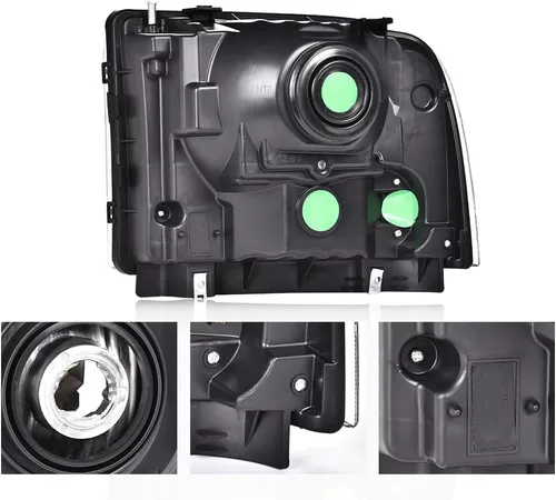 Miniatura 4 de G-PLUS Faros delanteros delanteros para Ford F250 F350 F450 F550 Super Duty 1999-2004; compatible con Ford Excursion 2000-2004 lente transparente