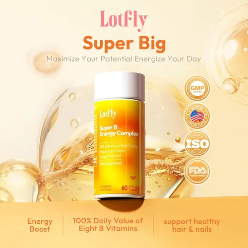 Miniatura 2 de Complejo de vitamina B con taurina B1, B2, B3, B5, B6, B7, B9, B12 taurina - Apoyo inmunológico, metabolismo energético y sistema nervioso