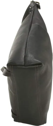 Miniatura 8 de Le Donne Mochila delgada de cuero para mujer Mochila de cuero de vaquetta colombiana de grano completo, 12 x 4 x 9 pulgadas, marino, Casual