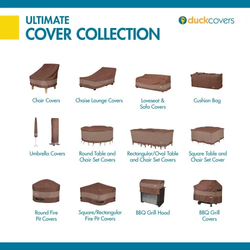 Miniatura 10 de DUCKCOVERS Ultimate - Funda rectangular impermeable para mesa de café de 49 pulgadas, funda otomana para exteriores