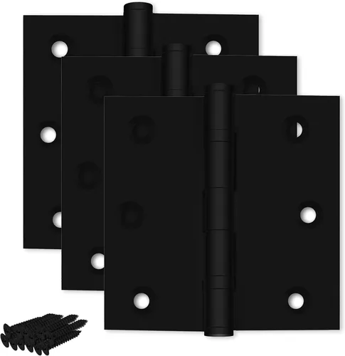 Miniatura 26 de Solid Brass Door Hinge Heavy Duty Ball Bearing 3.5 x 3.5 Inch - Set of 2 Hinges (Antique Brass)