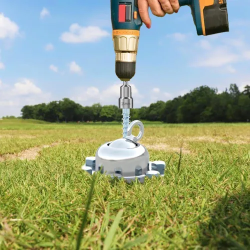 Miniatura 8 de Anclaje giratorio de 360° para perro. Repuesto de por vida. Estaca pesada para perro a prueba de óxido, Anclaje para gatos con capacidad para 1000