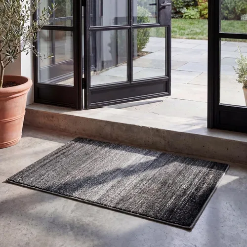 Miniatura 10 de SAFAVIEH Adirondack Collection - Alfombra decorativa, 2 pies 6 pulgadas x 4 pies, color negro y gris, diseño moderno, no desprende pelusa y de fácil