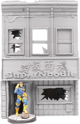 Miniatura 7 de Tienda de fideos arruinados - Tabletop Terrain by Corvus Terrain Compatible con MCP 1.260 in