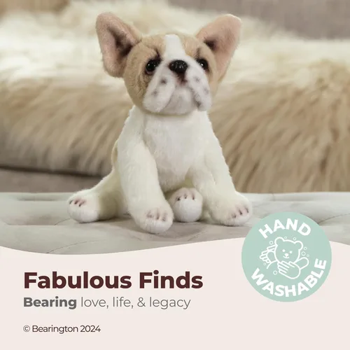 Miniatura 3 de Peluche Bearington Lil' Frenchie el Bulldog Francés, oso de peluche bulldog de 6 pulgadas Lil' Frenchie de 6 pulgadas