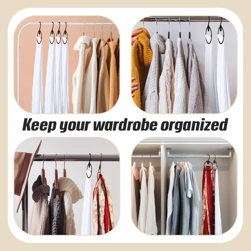 Miniatura 7 de FoldTier Organizador de plástico para bufandas, 50 unidades, ahorro de espacio, para bufandas, bufandas, pañuelos, almacenamiento de clasificación
