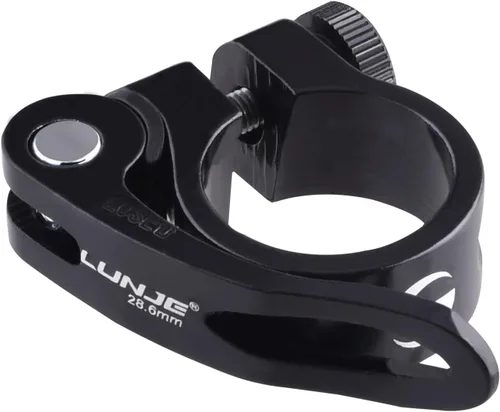 Miniatura 8 de Azarxis Abrazadera de poste de asiento de bicicleta de liberación rápida de aleación de aluminio para tija de sillín de bicicleta Clip de 1.126 in