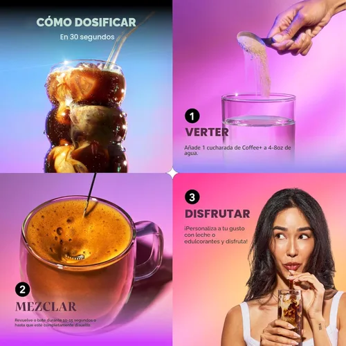 Miniatura 6 de Everyday Dose Bold - Café de hongos de tostado medio, 90 mg de cafeína por porción con colágeno de ganado alimentado con pasto, chaga, Melena