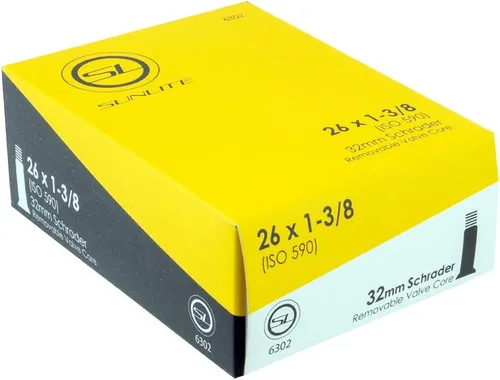 Miniatura 31 de Sunlite Tubos de válvula Schrader Standad, varios tamaños Negro