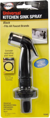 Miniatura 8 de Danco 10345 9D000 Cabezal rociador lateral para grifo, negro