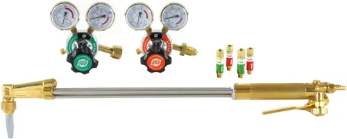 Miniatura 9 de SÜA Antorcha de corte recto resistente de 25 pulgadas con cabezal de 90° + reguladores + punta + pararrayos + manguera de 25 pies - compatible