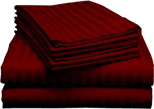 Miniatura 17 de Mattress-Homes Juego de sábanas tamaño Queen de 6 piezas, colección Hotel Luxury, 100% algodón egipcio, sábana bajera ajustable de 18 pulgadas