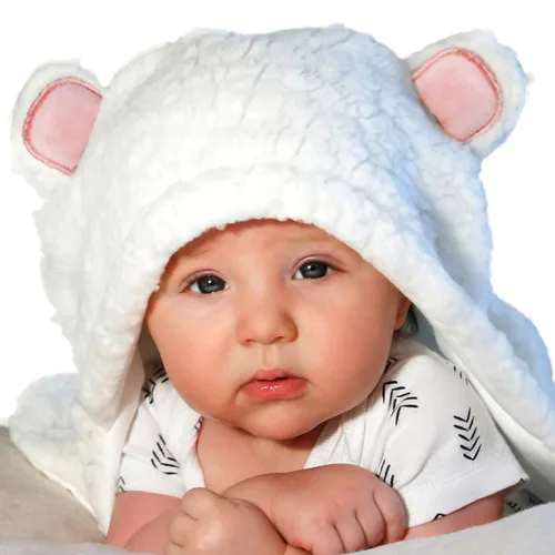 Miniatura 3 de Jam Naturals - Manta de envoltura para bebé, linda manta orgánica en forma de oso para envolver al bebé recién nacido, regalo de registro suave