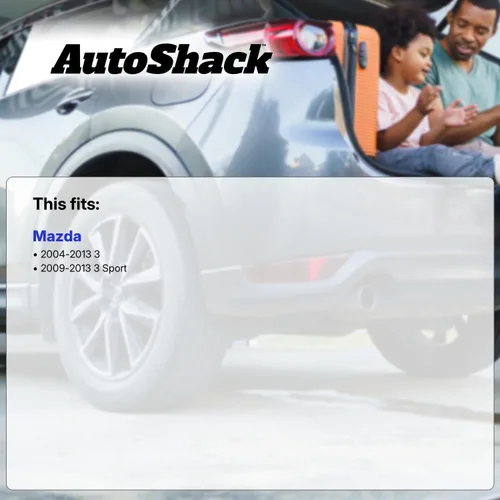 Miniatura 2 de AutoShack Pastillas de freno de cerámica para rotores de freno delanteros perforados y ranurados, repuesto para Mazda 3 2004-2013 2009 2010 2012