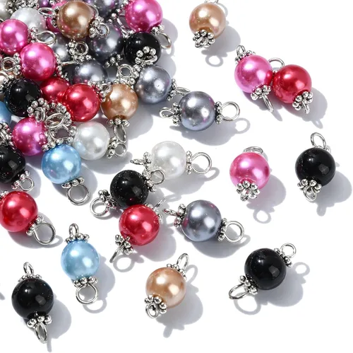 Miniatura 25 de Ipotkitt 100 dijes de cristal colorido con forma de lágrima de cristal facetado para hacer aretes, collares, joyas