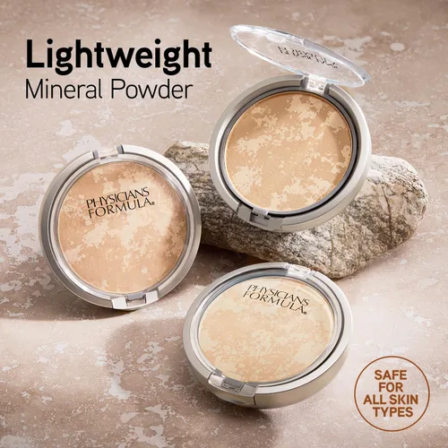 Miniatura 2 de Physicians Formula Mineral Wear Polvo facial sin talco, maquillaje mineral de cobertura ligera para pieles sensibles - Buff Beige