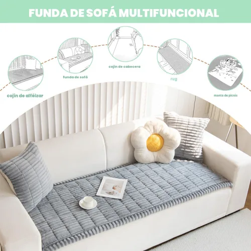 Miniatura 3 de ZQFFB Funda para Sofá para Mascotas Perros Lavable Antideslizante Protector para Sofás Mascota Amigable Alfombra para Perros para Sofás y Sillones