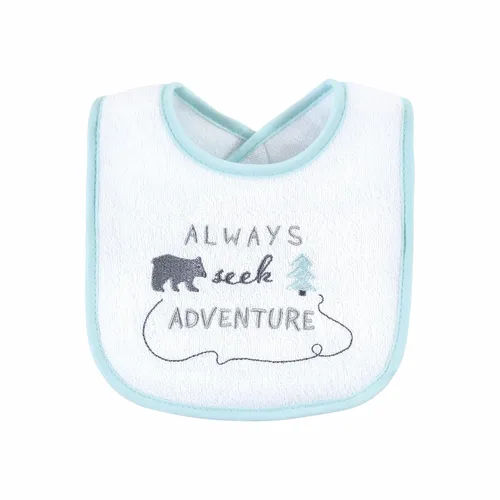 Miniatura 6 de Baberos Hudson Baby unisex de tela de toalla de algodón con relleno de fibra, Tamaño único Chica de vacaciones soy uno