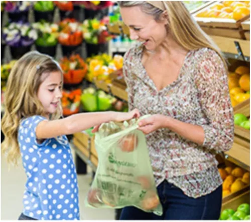 Miniatura 7 de OrangeBio Bolsas Compostables Certificadas para Productos del Hogar, 250 Unidades, 14 x 18 Pulgadas, Soportan hasta 14 Libras, ASTM D6400, EN 13432