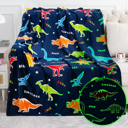 Miniatura 12 de Regalos de unicornio, juguetes para niñas - Manta que brilla en la oscuridad para cumpleaños, Navidad, Halloween, regalos de arcoíris, manta