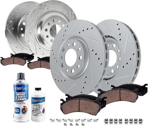 Miniatura 25 de Detroit Axle - Kit de freno trasero para Ford Fusion Lincoln MKZ Zephyr Mazda 6 Mercury Milan, repuesto de pastillas de freno de cerámica