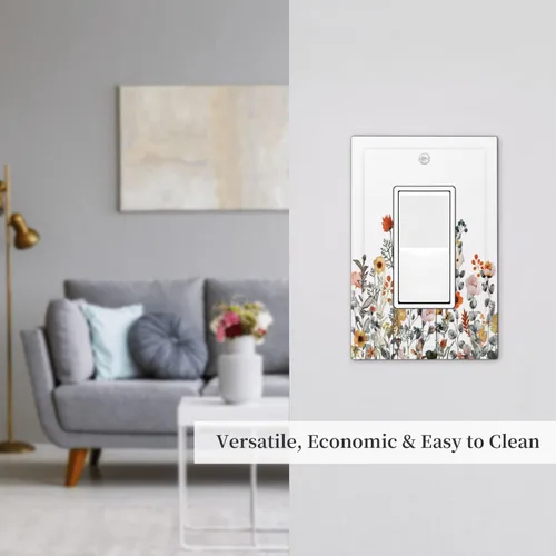 Miniatura 187 de Placa Decorativa de Pared de Granja Rústica con Cuerno de Madera para Puerta de Granero 1 Banda Duplex Cubiertas de Toma Eléctrica Soltera