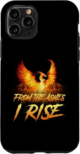 Miniatura 28 de Funda de regalo motivacional para iPhone 13 Pro Max From the Ashes I Rise Phoenix Bird