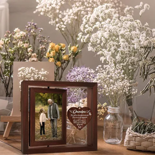 Miniatura 3 de Vetbuosa Regalos conmemorativos para la pérdida del abuelo, marco de fotos de condolencia, regalos de condolencia por pérdida del abuelo, regalo