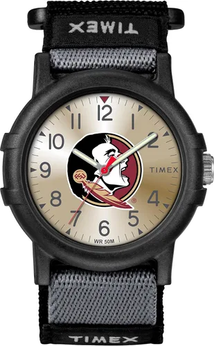 Miniatura 14 de Timex Reloj unisex Collegiate Recruit de 1.496 in - Tennessee Volunteers con correa de tela negra Texas Tech Red Raiders