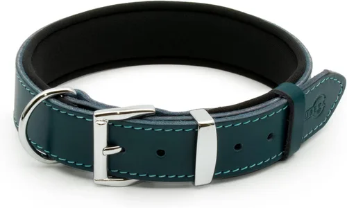 Miniatura 18 de Collar de perro de cuero curtido vegetal para perros grandes, collares de perro resistentes y de diseño de lujo
