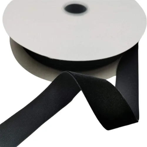 Miniatura 5 de Cinta de terciopelo de nailon de una sola cara, carrete de 1 pulgada x 25 yardas (negro)