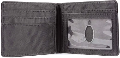 Miniatura 4 de Big Skinny Cartera delgada de cuero bi-fold para hombre, con capacidad para hasta 25 tarjetas