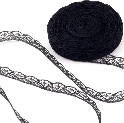 Miniatura 16 de 5.47 yardas, cinta de coser de encaje floral, adornos decorativos suaves para envolver ramos, lazos de bricolaje, clip para el cabello, decoración