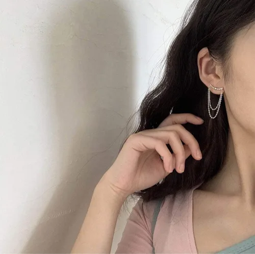Miniatura 13 de SLUYNZ Aretes colgantes de plata de ley 925 para mujer, aretes colgantes de borla, bolas pequeñas