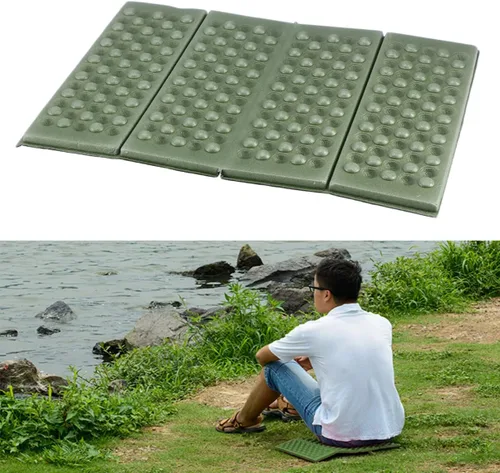 Miniatura 3 de Almohadilla de asiento plegable, 4 paquetes de almohadillas de espuma para sentarse, mini asiento portátil para camping, picnic, senderismo