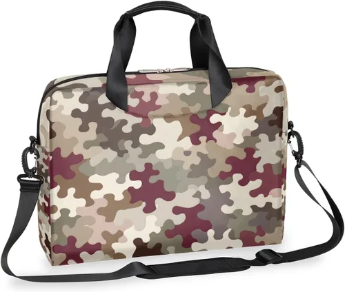 Miniatura 18 de Bonita bolsa de hombro para computadora portátil para mujeres y hombres, bolsa para computadora portátil, funda para laptop, maletín de transporte