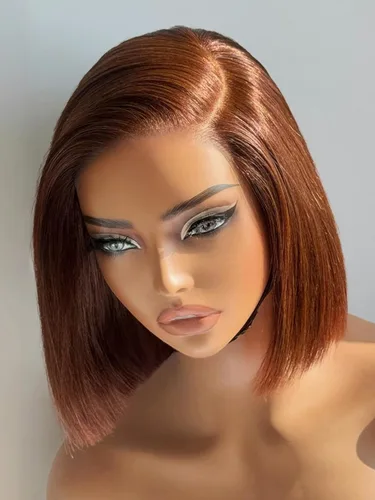 Miniatura 16 de LUVME HAIR - Pelucas de cabello humano rizado corto sin pegamento de 12 pulgadas, precortadas, predepiladas, indetectable, encaje HD, negro