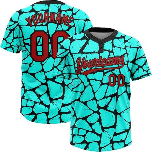 Miniatura 7 de Camisetas de béisbol personalizadas con dos botones, camisetas de sóftbol personalizadas con logotipo de nombre cosido para hombres, mujeres