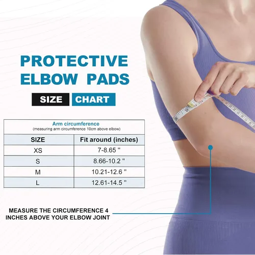 Miniatura 6 de Codera acolchada de compresión para deportes, paquete de 2 almohadillas anticolisión para el antebrazo del brazo, protección anticolisión para fútbol