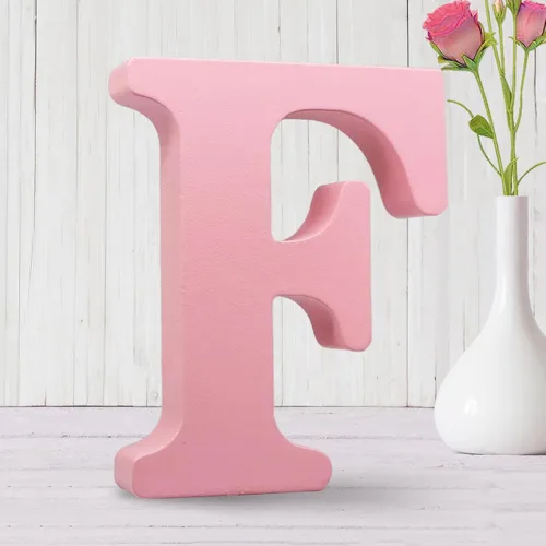Miniatura 32 de AOCEAN Letras de madera rosa de 6 pulgadas sin terminar Letras de madera para pared MAGA Letras de madera decorativas de pie Tablero de letras