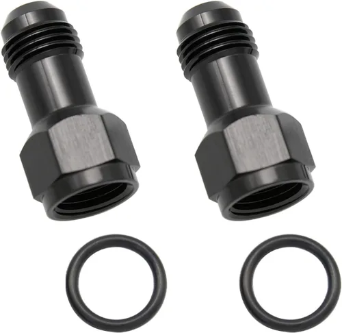 Miniatura 17 de Aluminio 3AN hembra a 3AN macho extensor de montaje, conector adaptador de extensiones AN3 con anillo tórico, negro