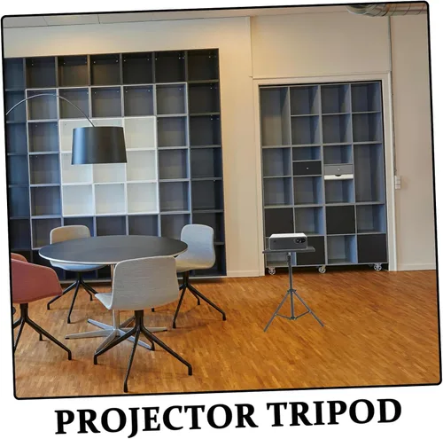 Miniatura 3 de Mikinona Práctico trípode de proyector de aleación de aluminio Soporte de tableta de altura ajustable