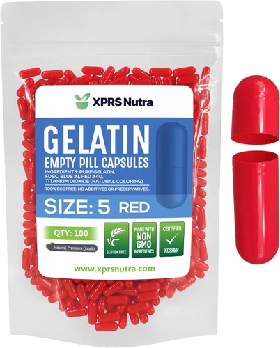 Miniatura 19 de XPRS Nutra Cápsulas vacías de tamaño 5 – 100 cápsulas de gelatina vacías muy pequeñas – Pastillas de relleno de cápsulas de bricolaje – Cápsulas