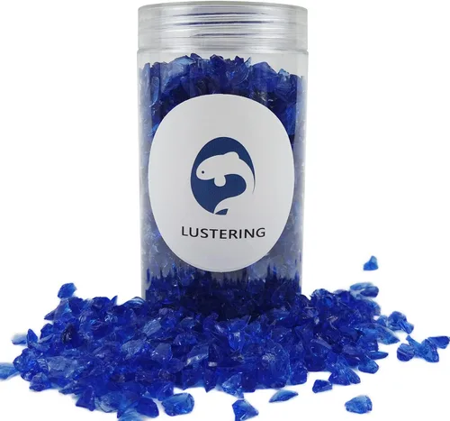 Miniatura 17 de LUSTERING Vidrio triturado de alto brillo con purpurina, vidrio para fuego, vidrio roto, gemas de vidrio para foso de fuego, manualidades DIY