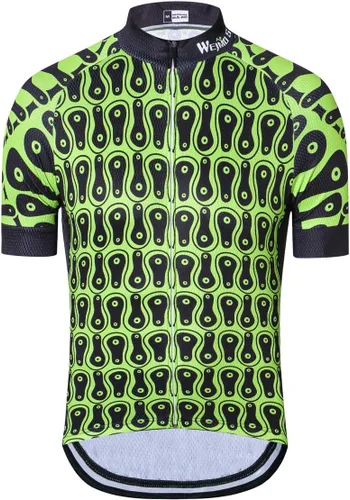 Miniatura 21 de Weimostar Hombre Ciclismo Jersey Manga Corta Bicicleta Ropa Multicolor Diamante