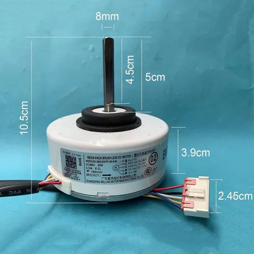 Miniatura 6 de Motor de aire acondicionado interior WZDK20-38G (ZKFP-20-8-6) Motor de ventilador sin escobillas de 20W DC para el hogar