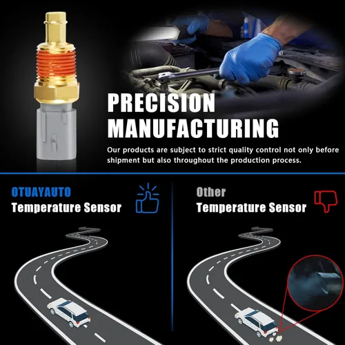 Miniatura 4 de OTUAYAUTO 5149077AB Reemplazo del sensor de temperatura del refrigerante del motor para Jeep Grand Cherokee Wrangler, Dodge Ram 1500 Avenger
