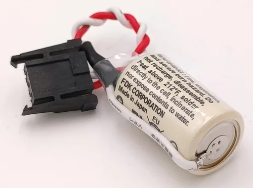 Miniatura 4 de Paquete de 2 baterías de litio FDK 3V CR14250SE (1/2AA 3V) PLC para Sanyo 1747-BA CR14250 CR1/2AA fuente de alimentación de reserva con conector